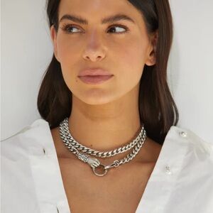 Elegant Silver Chain Necklace